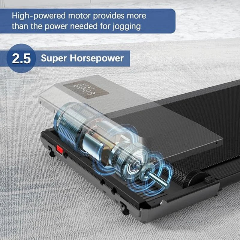 Superun 2In1 2.5HP Home Treadmill With LCD Display 300lbs
