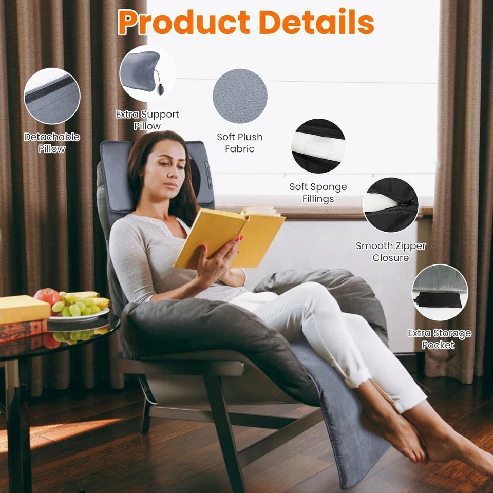 Electric Massage Mat With Heating Kneading And Vibrating Full Body