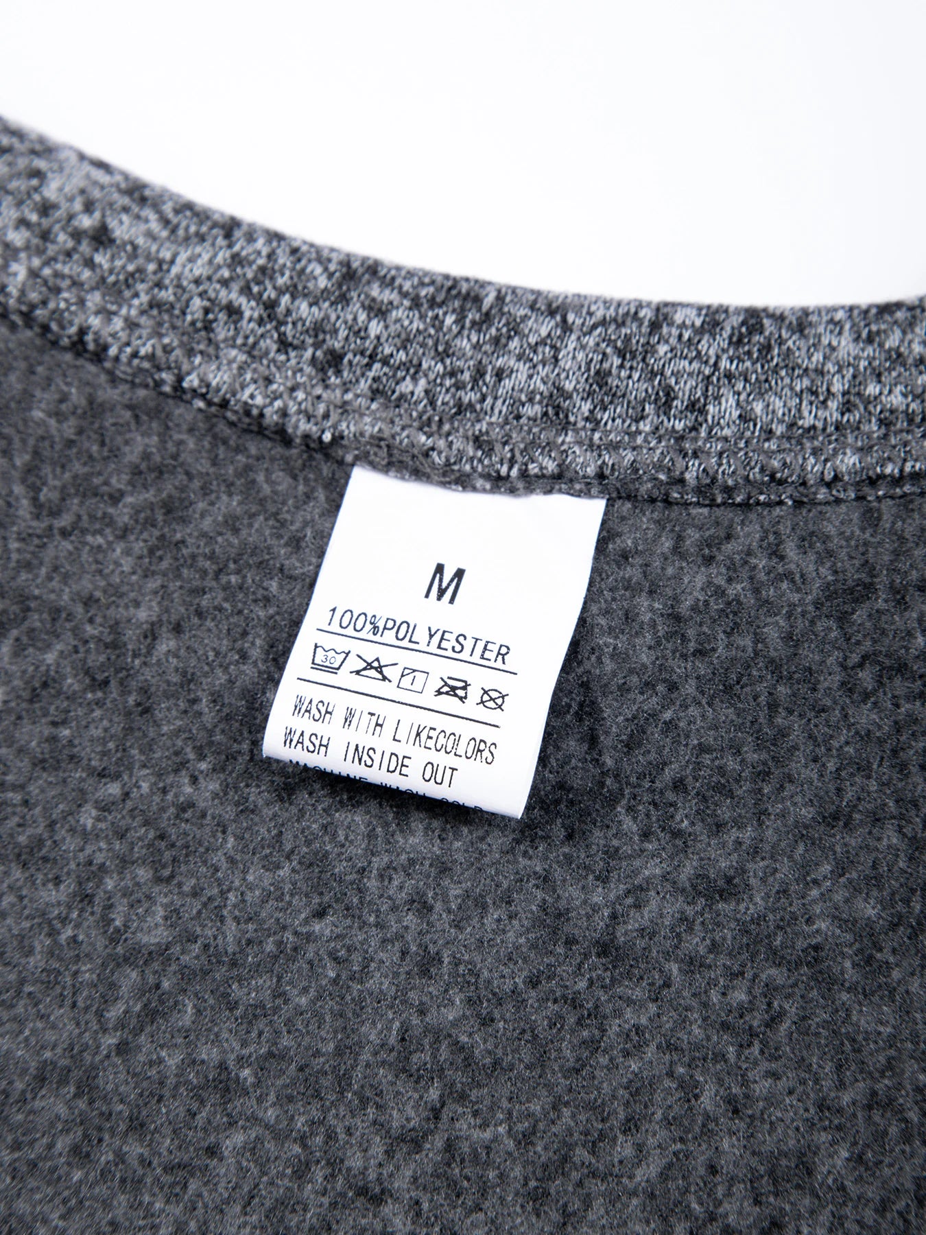 Men's Crew Neck Knit Pullover Sweatshirt Long Sleeve Polyester