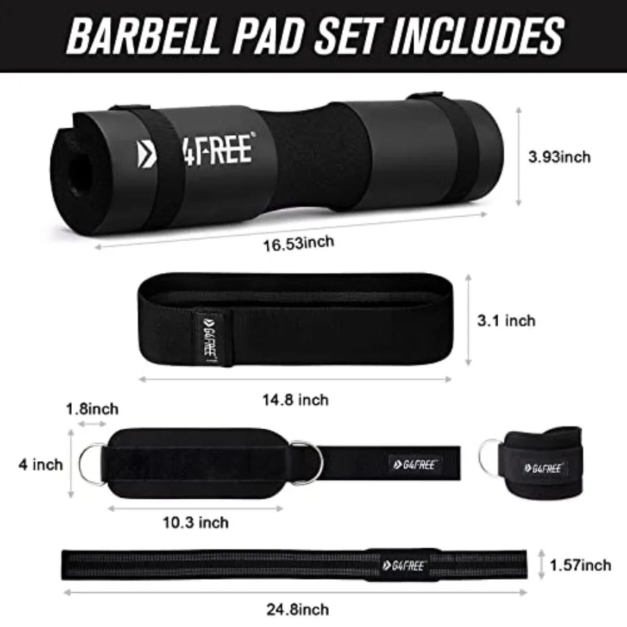 Barbell Pad Set For Squats And Hip Thrusts Workouts