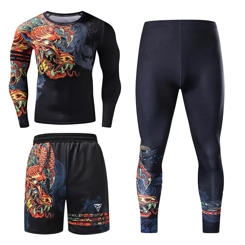GANYANR Men Running Sets Sports Tracksuit For Fitness And Training