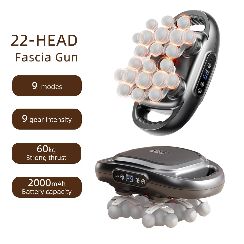 Foreverlily 22-Head Fascia Gun High-Frequency Massager