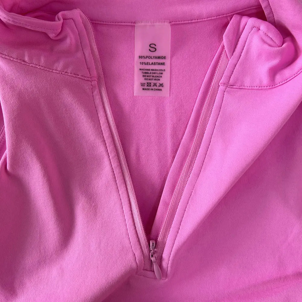Yoga Jacket Half Zip For Women Long Sleeve Seamless Activewear With Breathable Ventilation And High Stretch