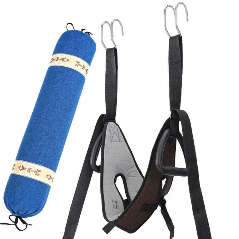 Cervical Traction Neck Stretching Device With Suspension Belt For At Home Therapy And Posture Support
