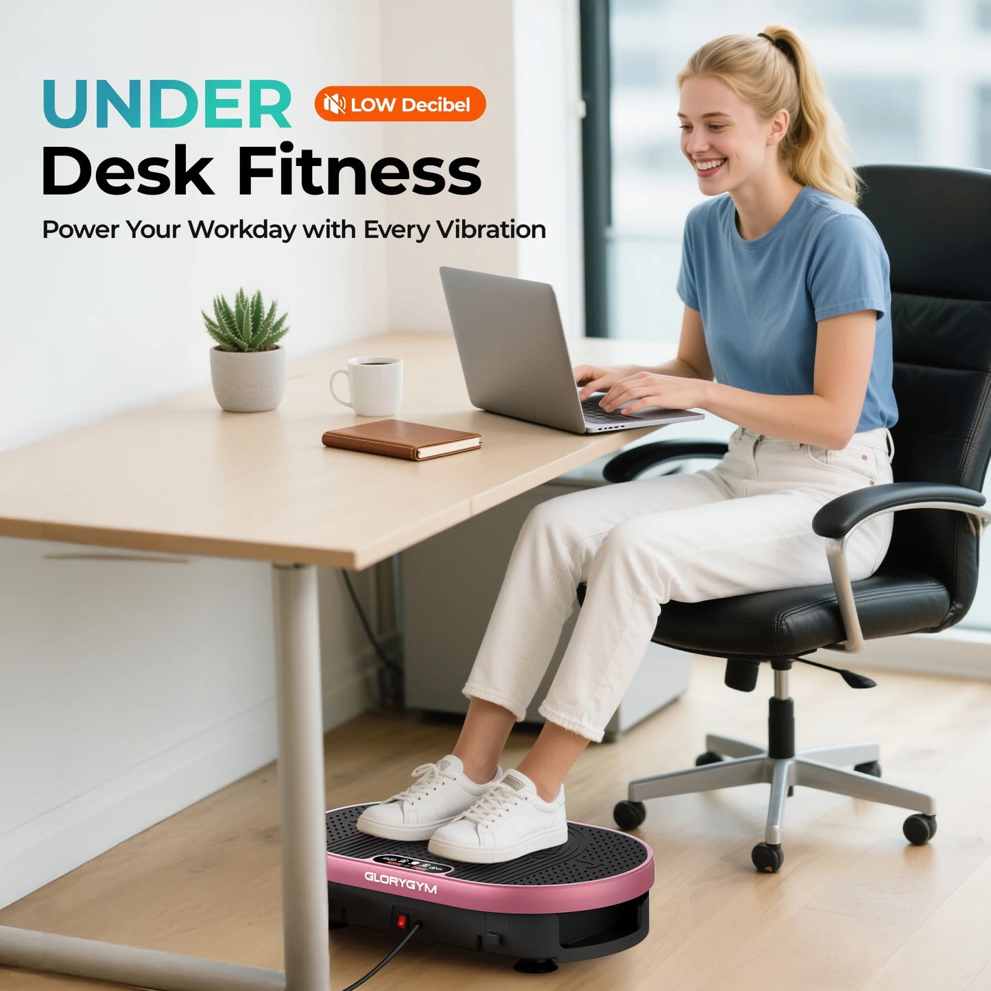 HTM Vibration Plate With Remote Control 120 Speed Levels