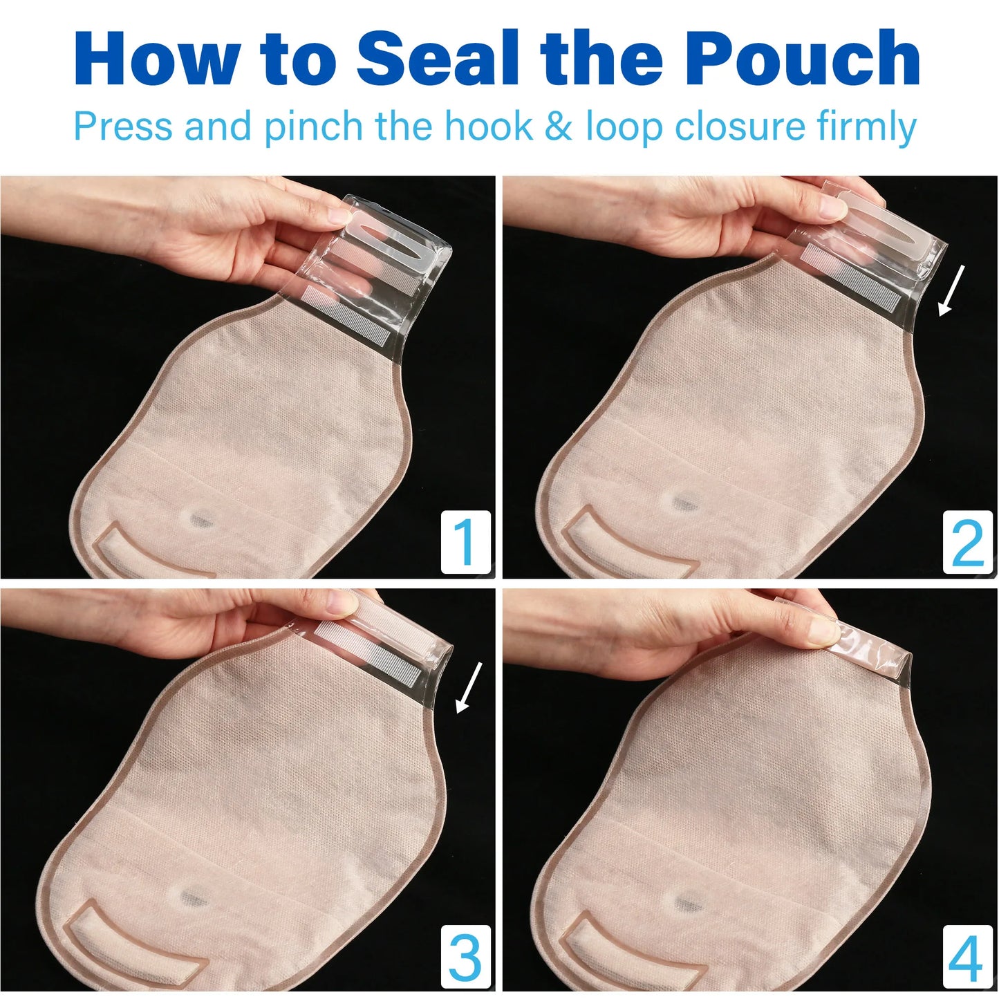 Colostomy Bags With Clamp Closure One Piece Drainable Pouches