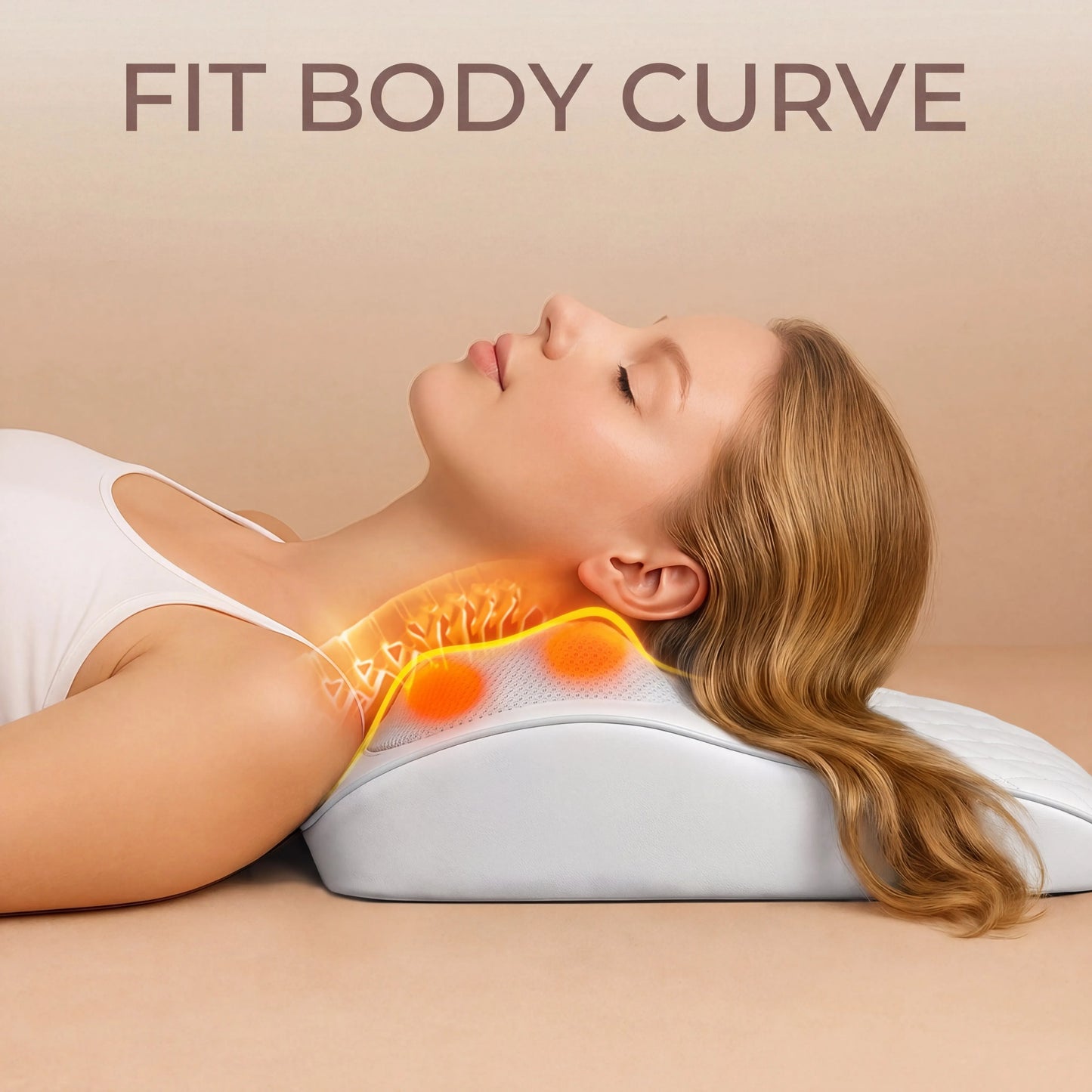 HIMOUTA Back Massager With Heat 3D Kneading Pillow