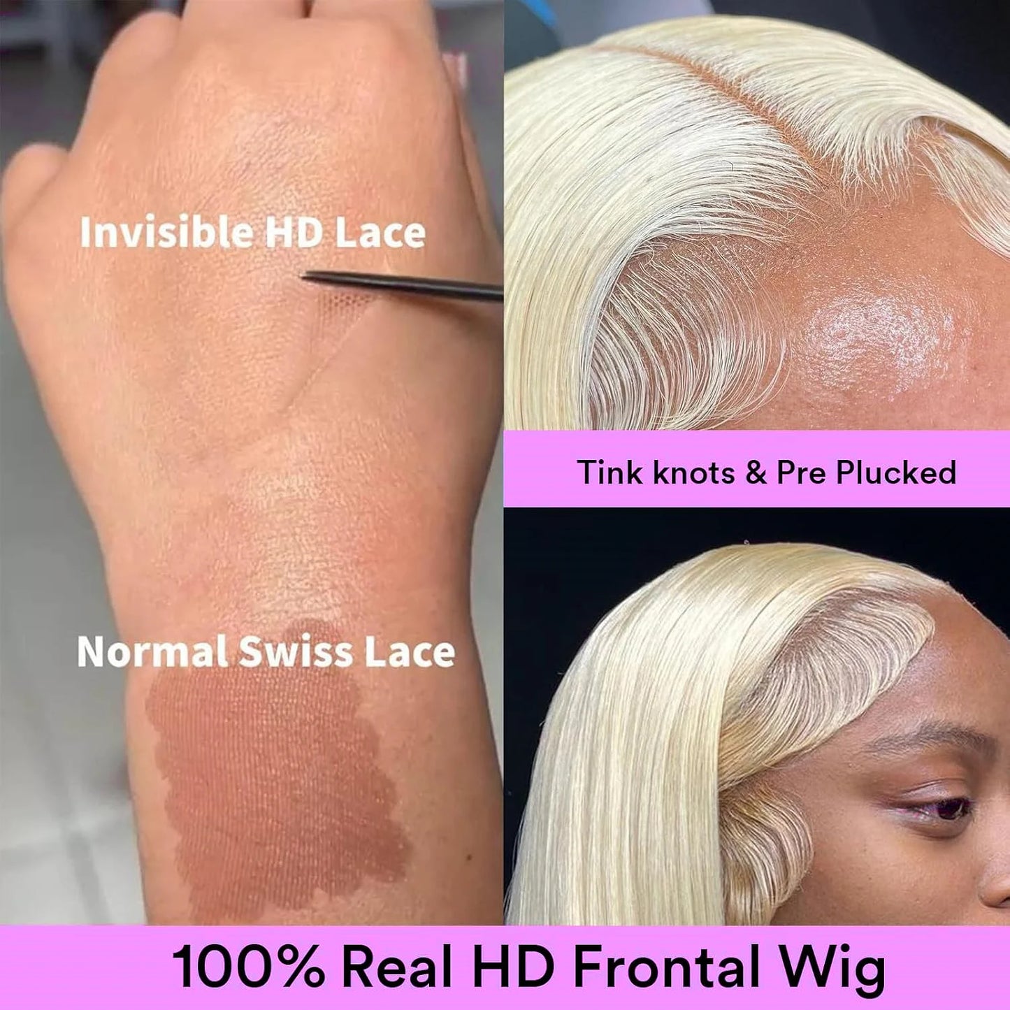 Lalabobo Brazilian Straight Lace Front Wig Remy Hair 180 Density 5x5 Glueless Frontal Lace Natural Hairline Swiss Lace