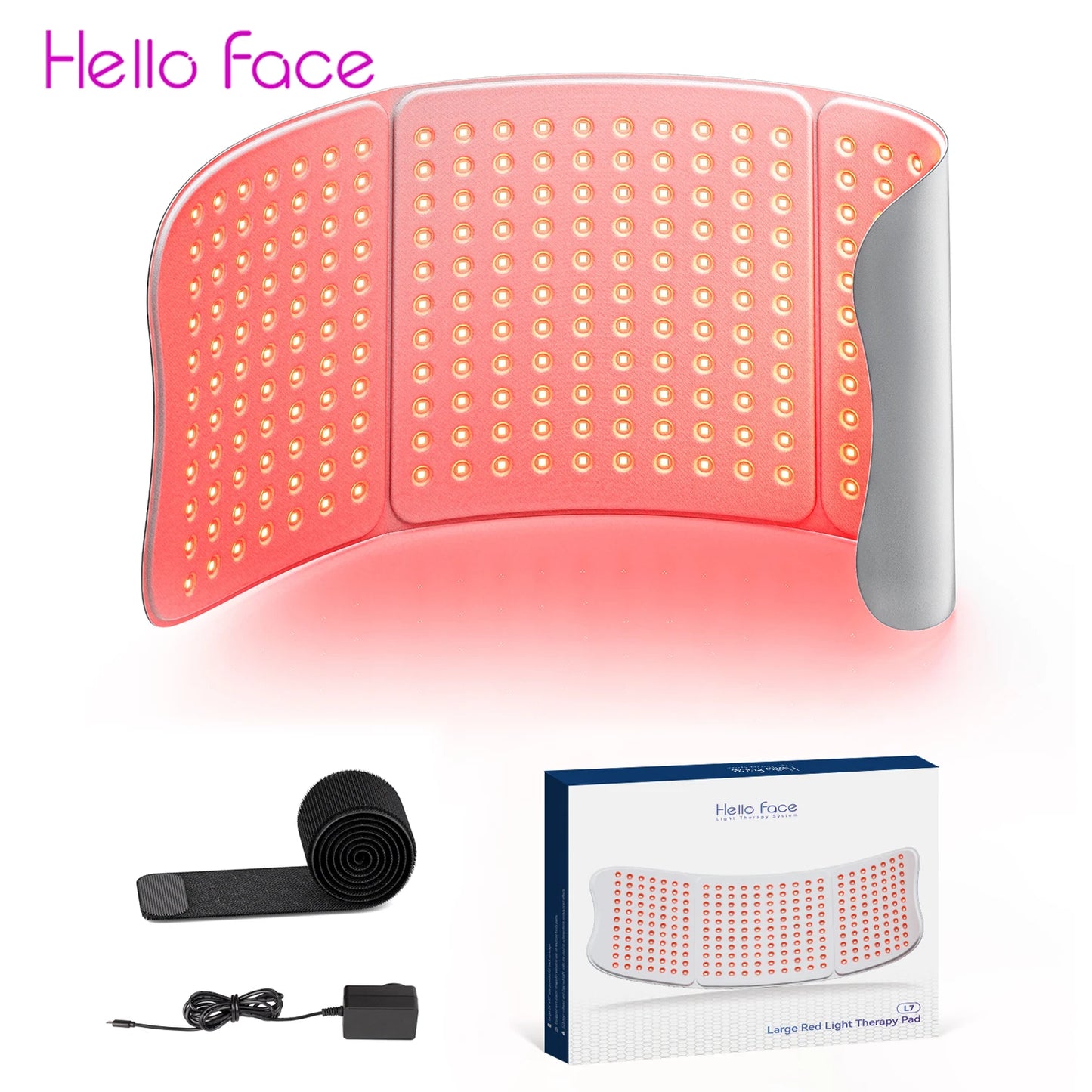 Hello Face Red Light Therapy Pad 660nm 850nm Massage