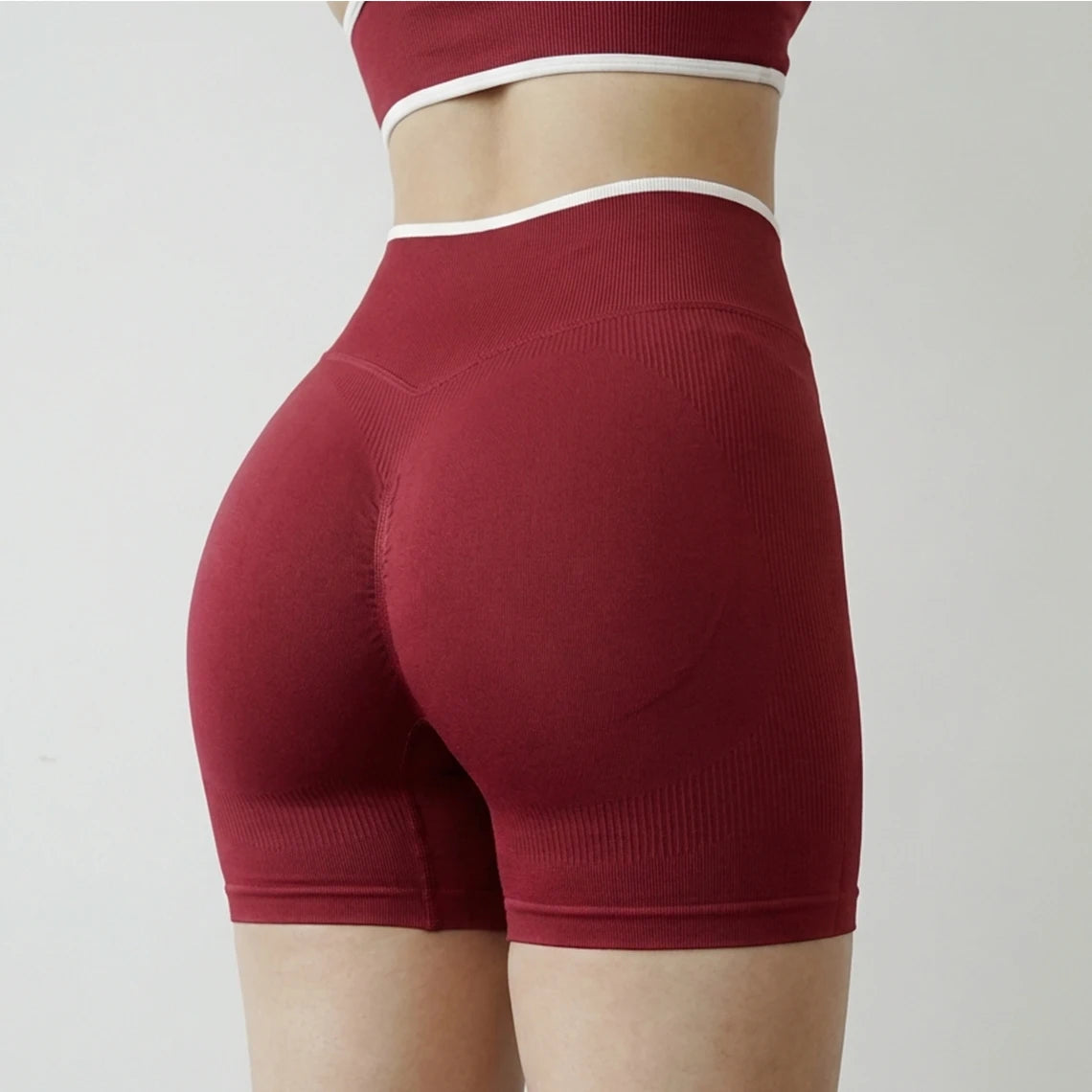 Women's High Waist Seamless Yoga Shorts For Gym And Running