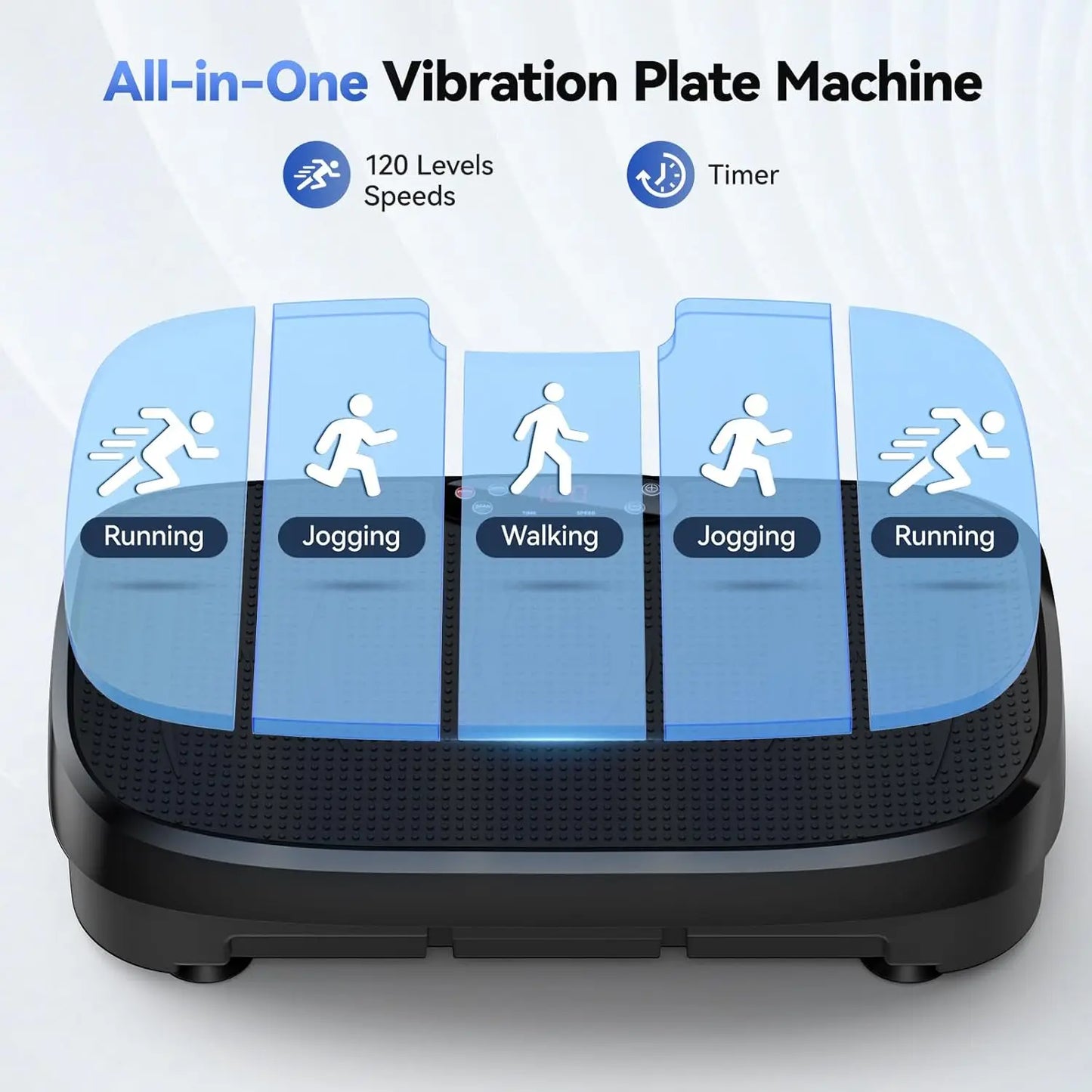 Vibration Plate Exercise Machine 120 Levels For Home Gym
