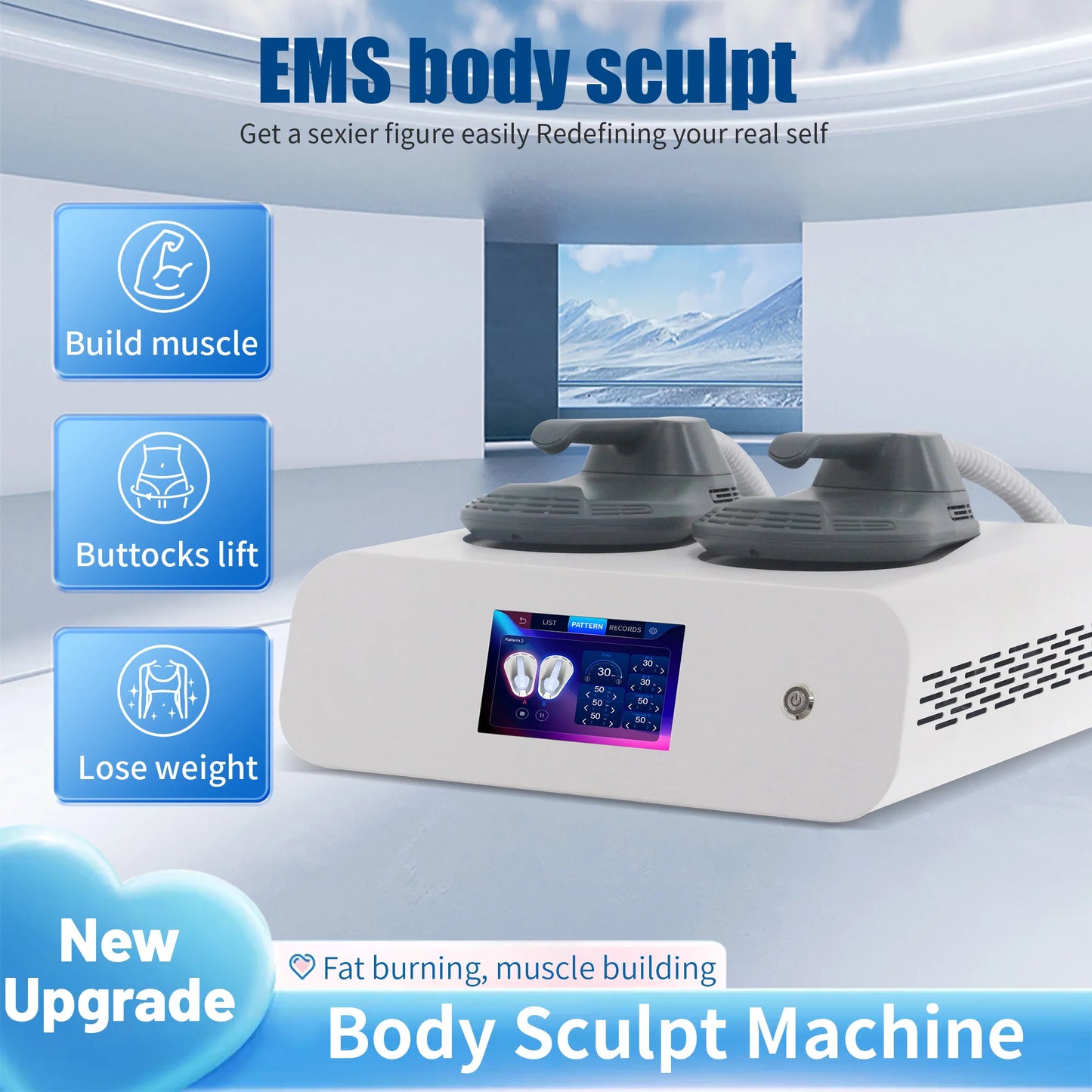 MYOSLIM HI-EMT PRO Deep Muscle Stimulator RF Machine