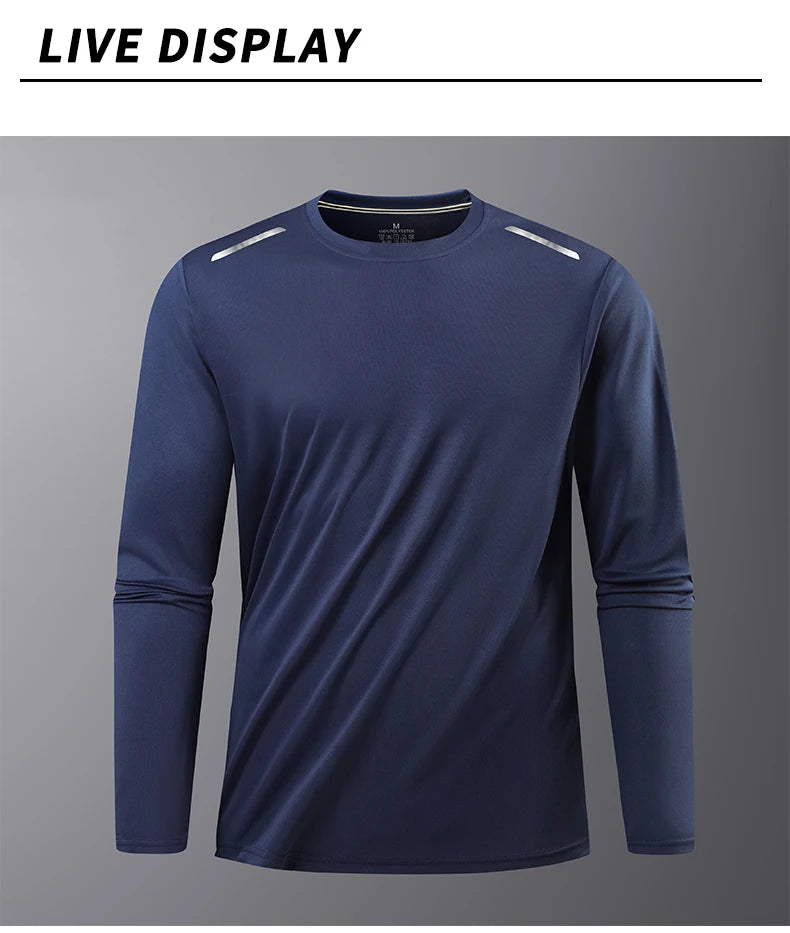 Ippolich Reflective Sport Gym T Shirt Men Quick Dry Top
