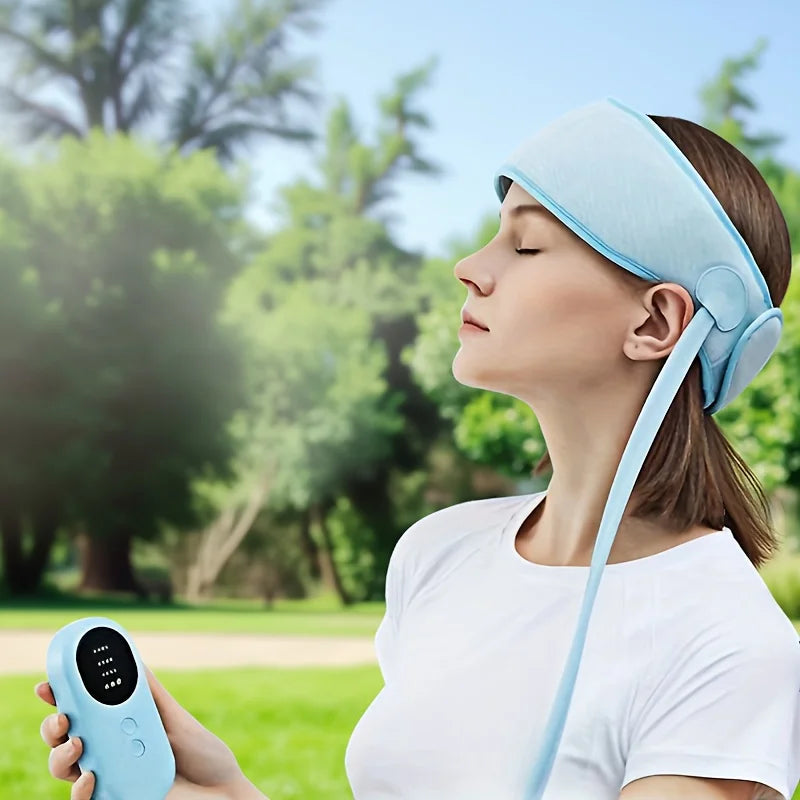 USB Powered Migraine Relief Cap Head and Eye Massager Compression