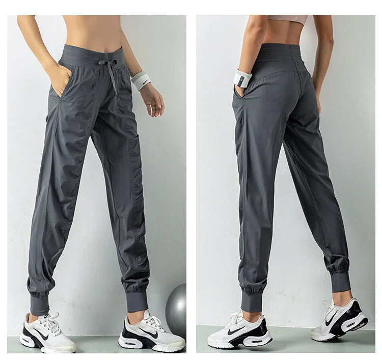 CZGUKE Women's Quick Dry Drawstring Joggers With Pockets