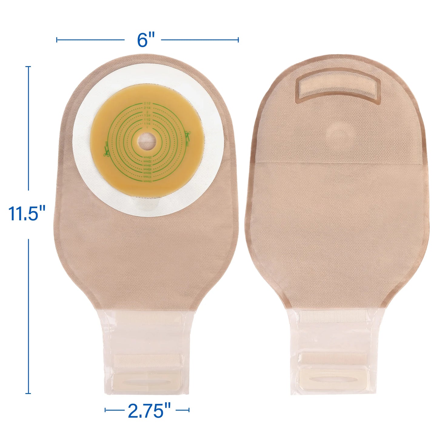 Colostomy Bags With Clamp Closure One Piece Drainable Pouches