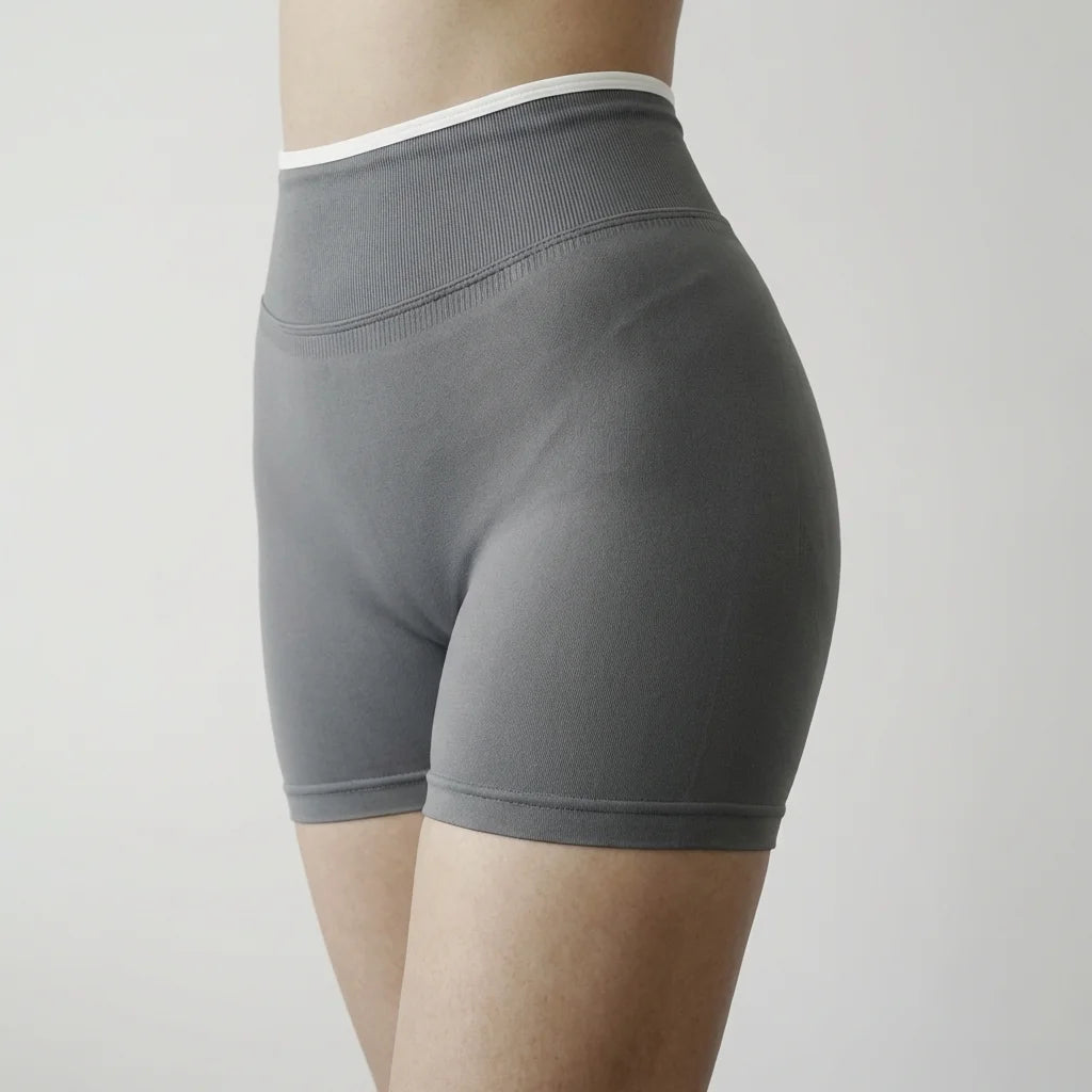 Women's High Waist Seamless Yoga Shorts For Gym And Running