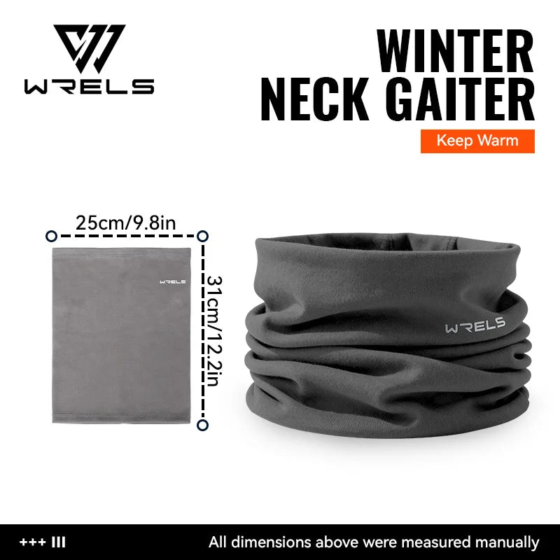WRELS Winter Neck Gaiter Fleece Lined Windproof Face Warmer For Men And Women Outdoor Cold Weather Gear