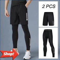 Men's Warm Compression Leggings For Running And Training