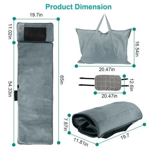 Electric Massage Mat With Heating Kneading And Vibrating Full Body
