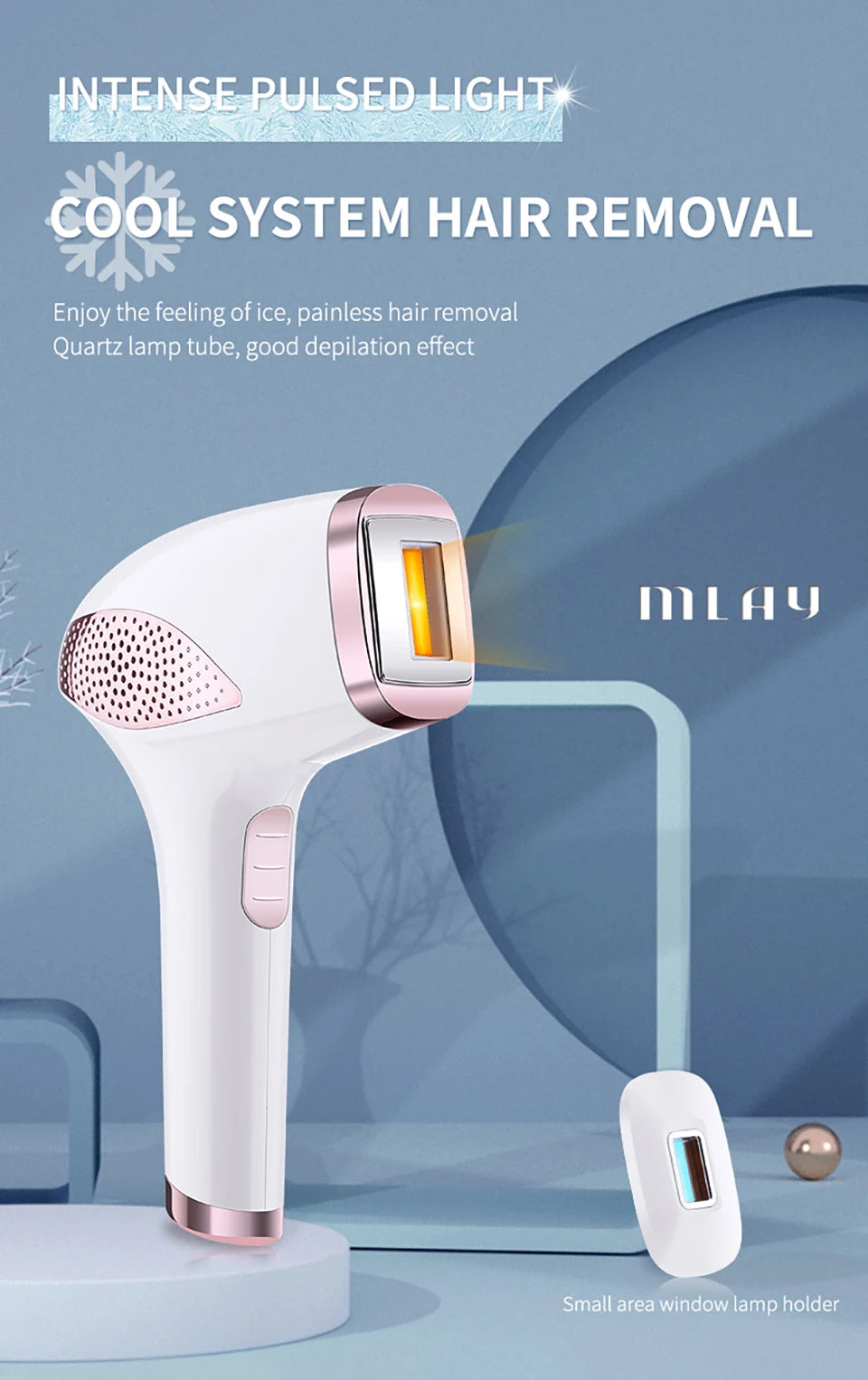 MLAY T4 IPL Laser Hair Removal Epilator For Home Use