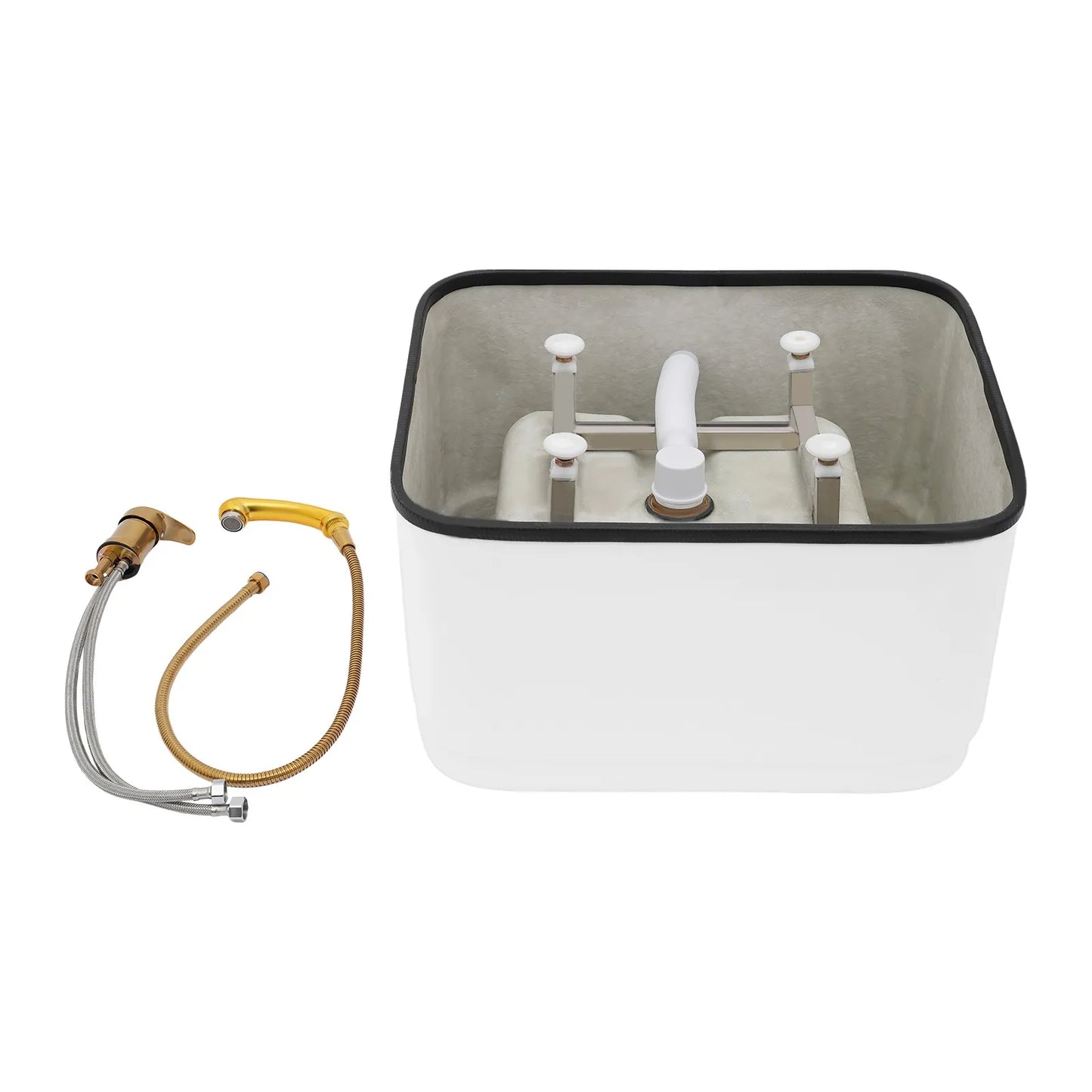 Acrylic Foot Bath Tub With Pull Out Shower Head