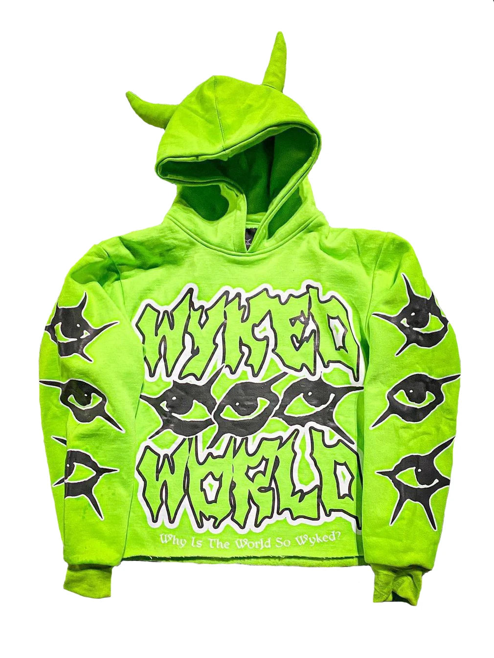 Street Gothic Hoodie Mens Hip Hop Style Hooded Sweatshirt