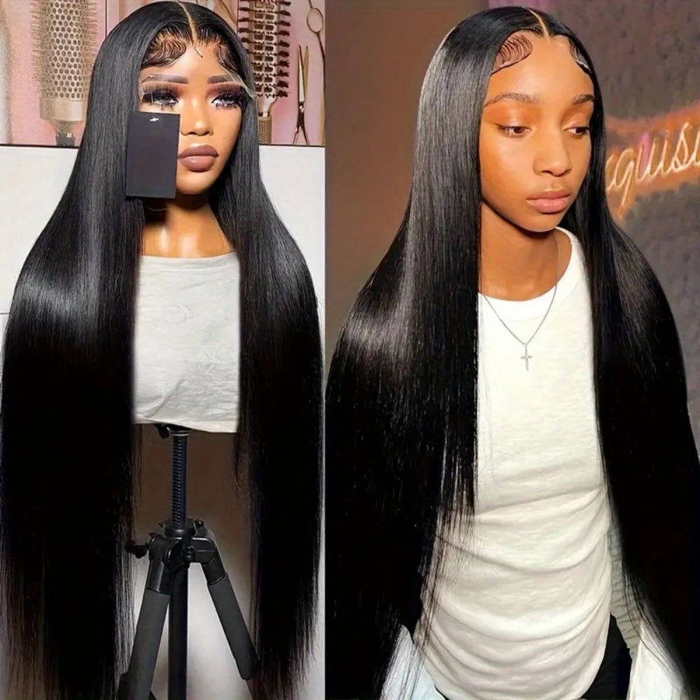 Fiumer HD Transparent Lace Front Wigs 13x4 Remy Brazilian Human Hair Baby Hair Swiss Lace Natural Parting