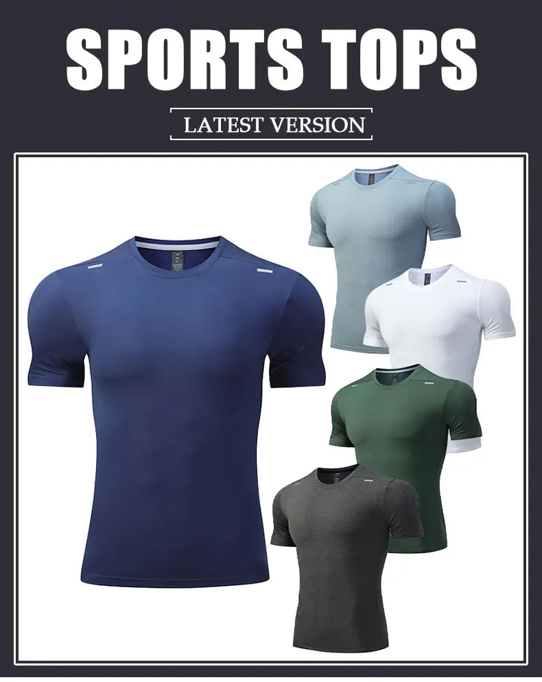 Shedao Men's Summer Breathable Quick Dry Cycling Top Outdoor Running T Shirt
