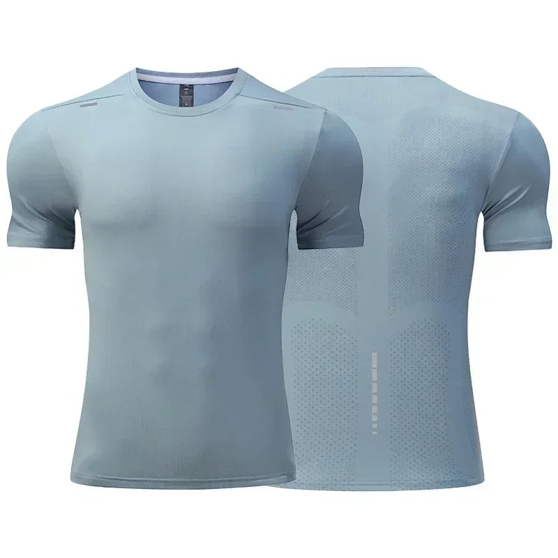 Shedao Men's Summer Breathable Quick Dry Cycling Top Outdoor Running T Shirt