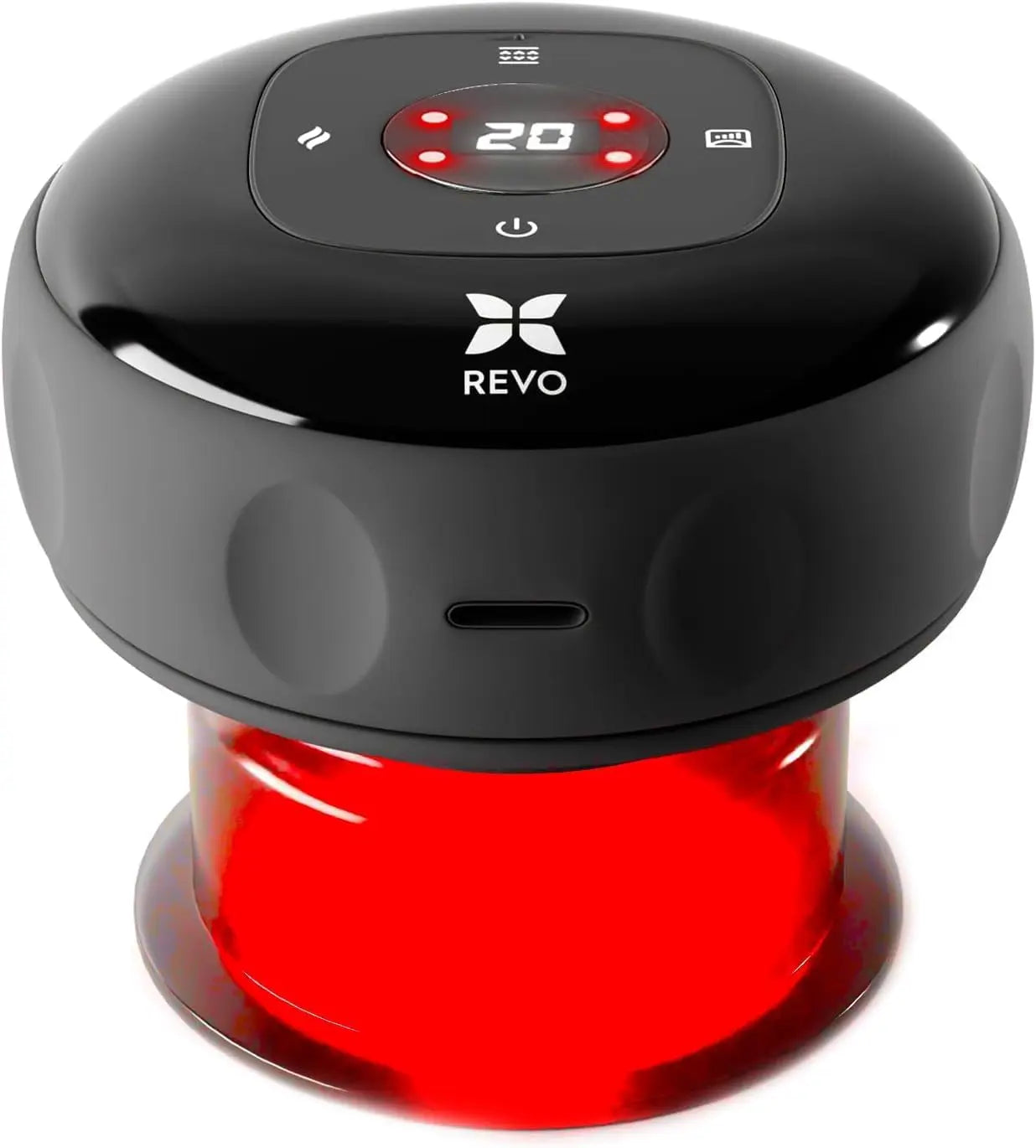 4-In-1 Electric Cupping Massager With Heat And Red Light Therapy