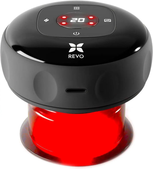 4-In-1 Electric Cupping Massager With Heat And Red Light Therapy