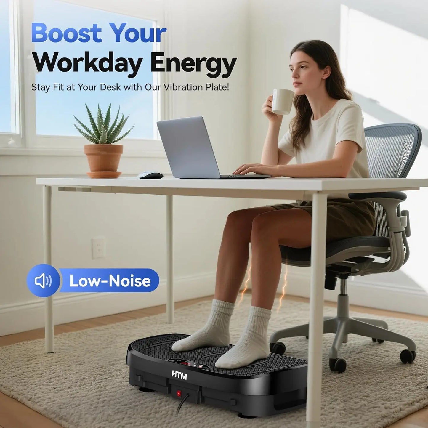 Vibration Plate Exercise Machine 120 Levels For Home Gym