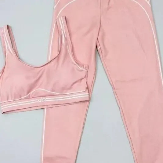 Women Slim Fit Yoga Outfit With Stretch Polyester Graphic Design