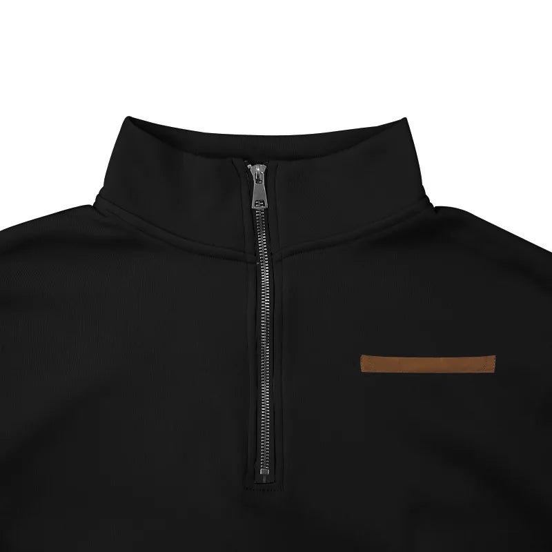Men's Autumn Winter Heavy Fleece Hoodie Half Zip Stand Collar