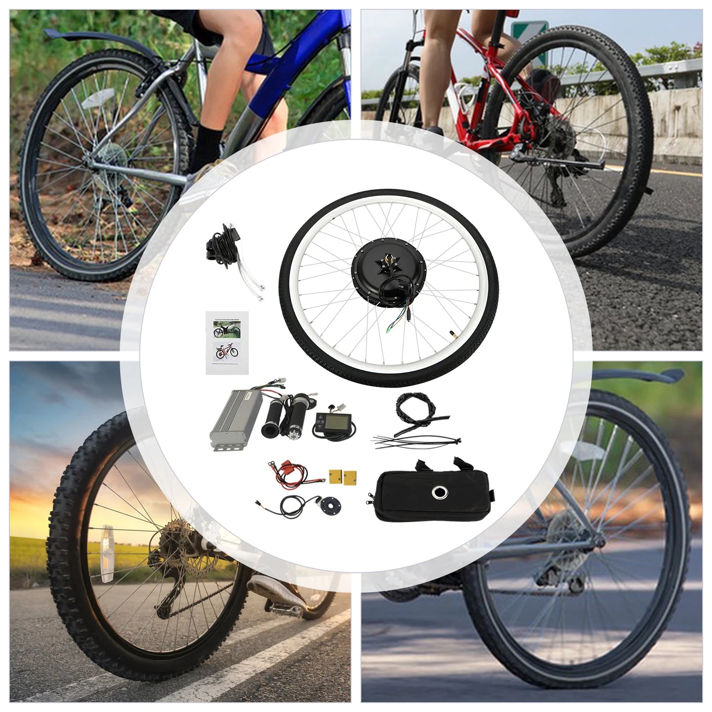 WenDissy 48V 1000W Electric Bicycle Conversion Kit for Ebike With Brushless Motor And Pedal Assist System