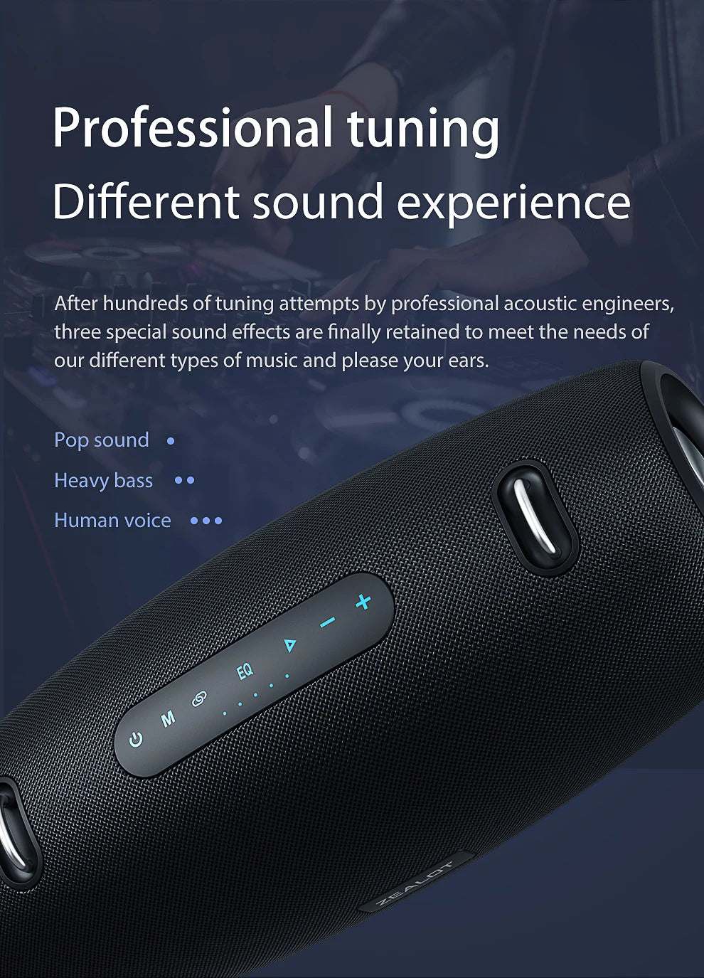 Zealot S67 Wireless Speaker Outdoor Waterproof Portable With Shoulder Strap
