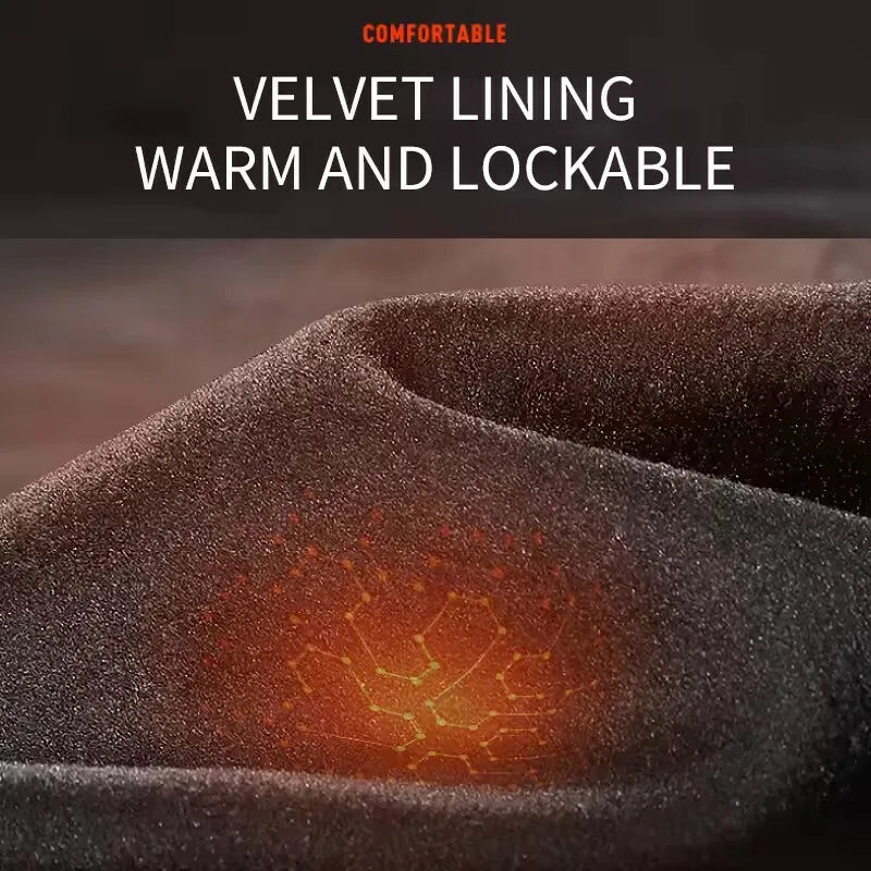 Men's Warm Compression Leggings For Running And Training