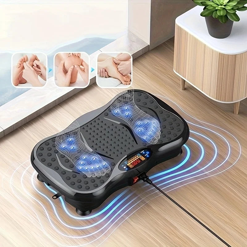 BZEQ Exercise Machine With Resistance Bands And Vibration Platform USB