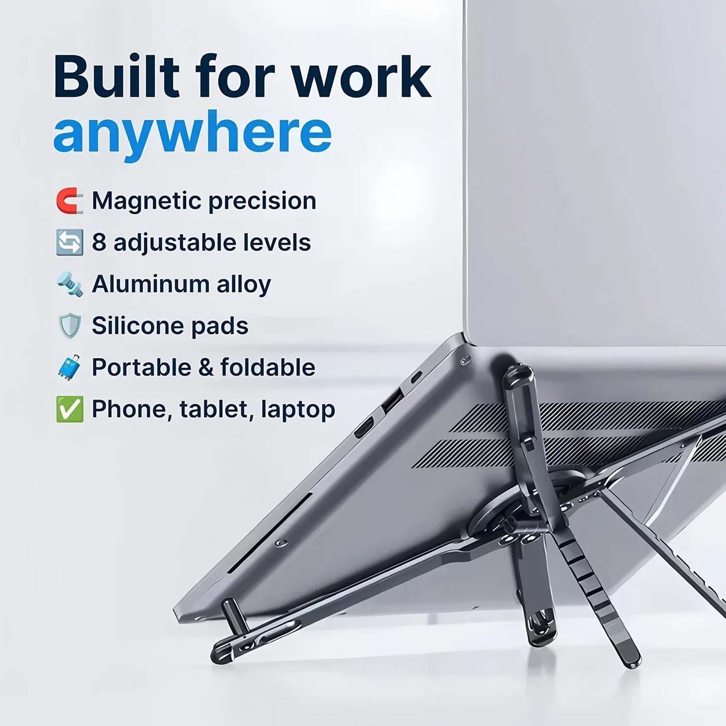 Portable Magnetic Phone Holder Selfie Stick 3-In-1 Foldable Tripod