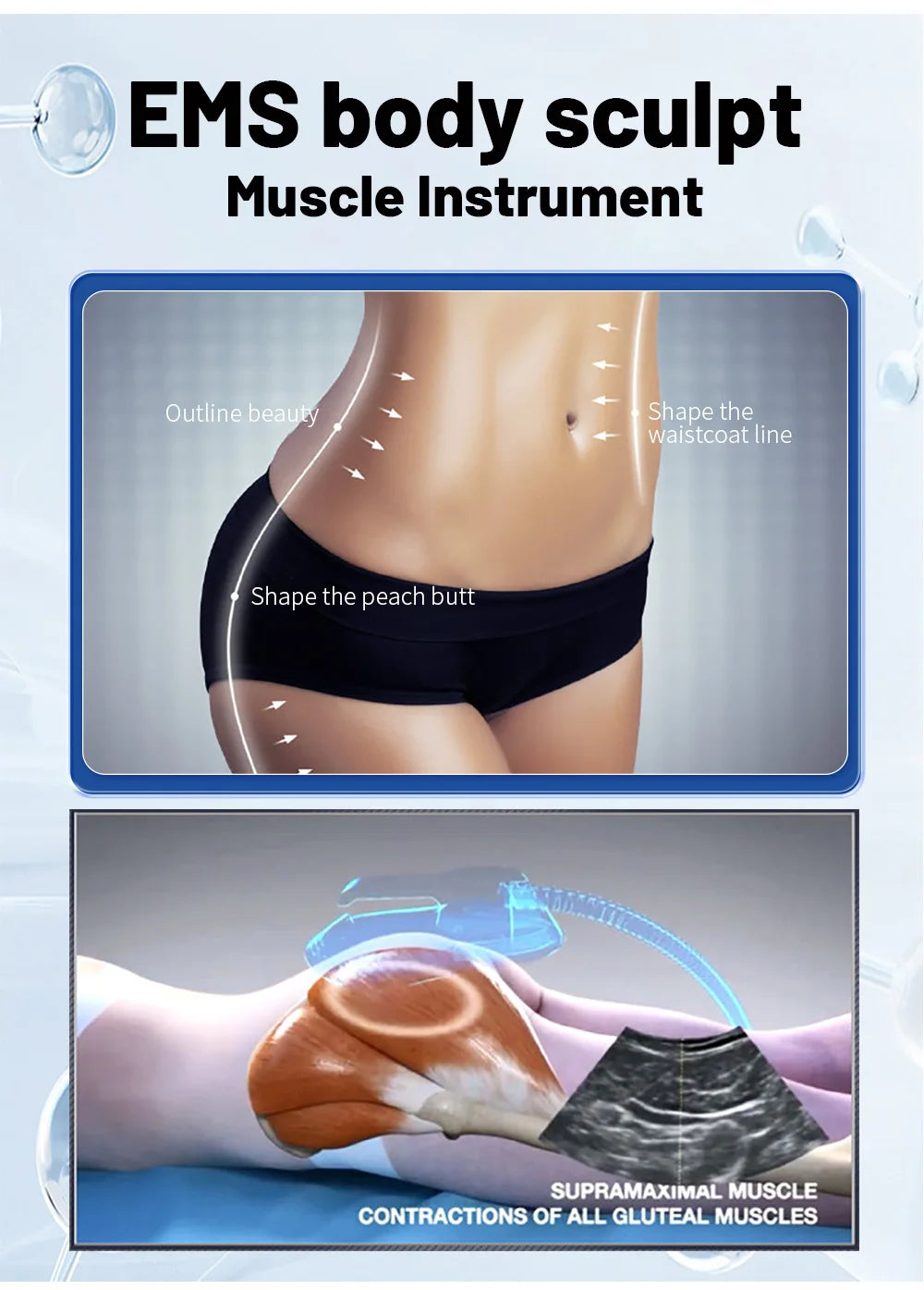 MYOSLIM HI-EMT PRO Deep Muscle Stimulator RF Machine