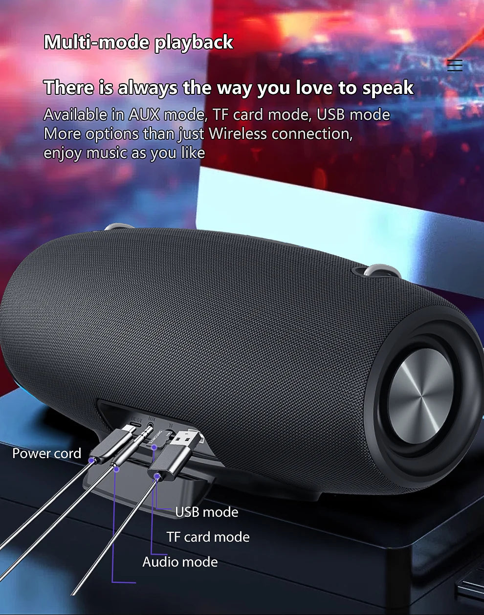 Zealot S67 Wireless Speaker Outdoor Waterproof Portable With Shoulder Strap