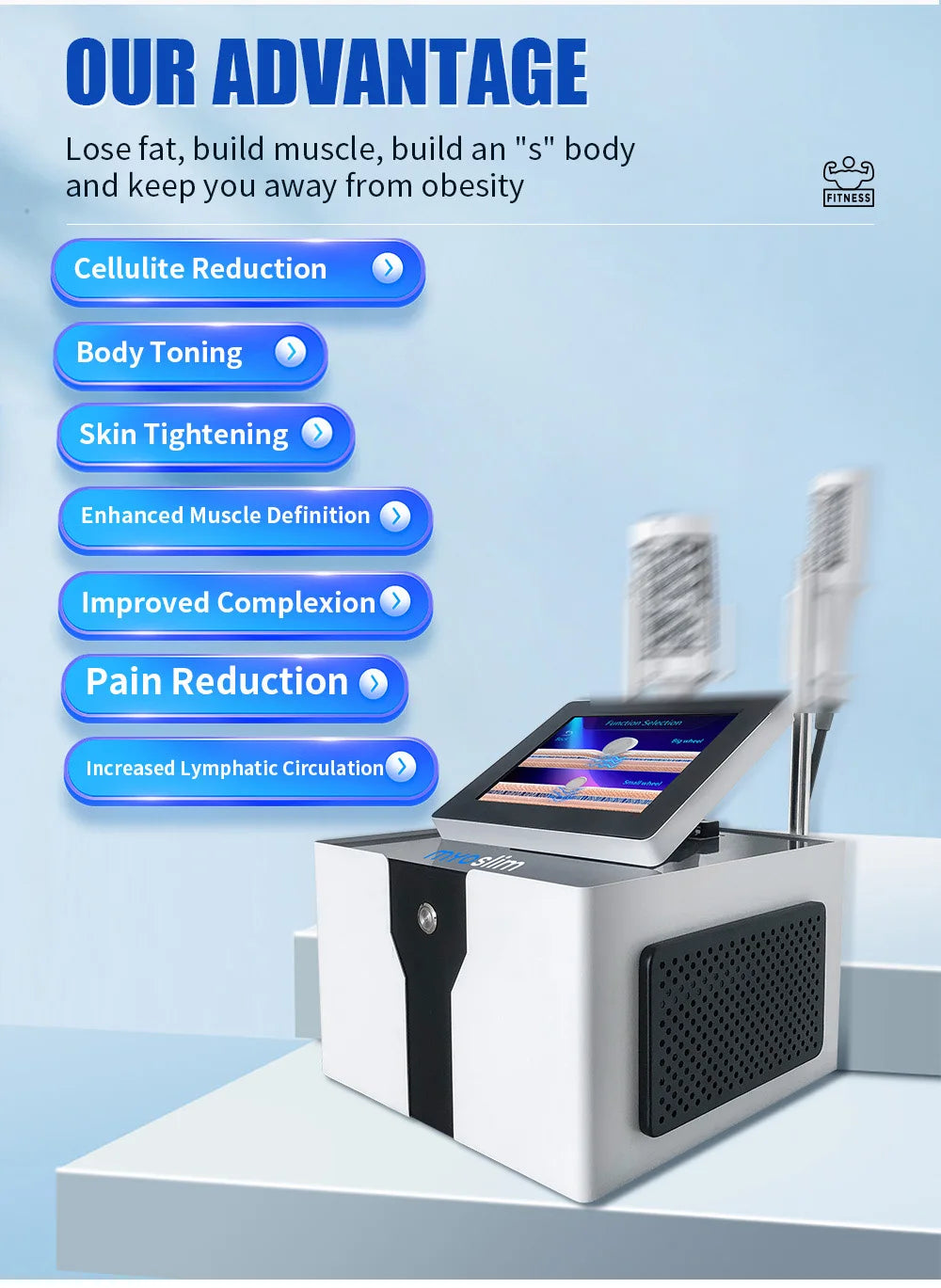 EMSZERO 2 In 1 Body Slimming Machine With Inner Ball Roller Massage