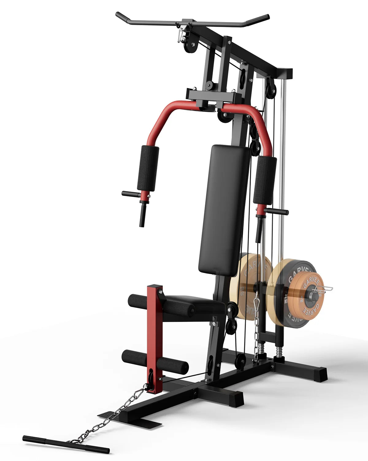 HiMISS 5 In 1 Home Gym Machine With Lat Pulldown Chest Press Leg Extension