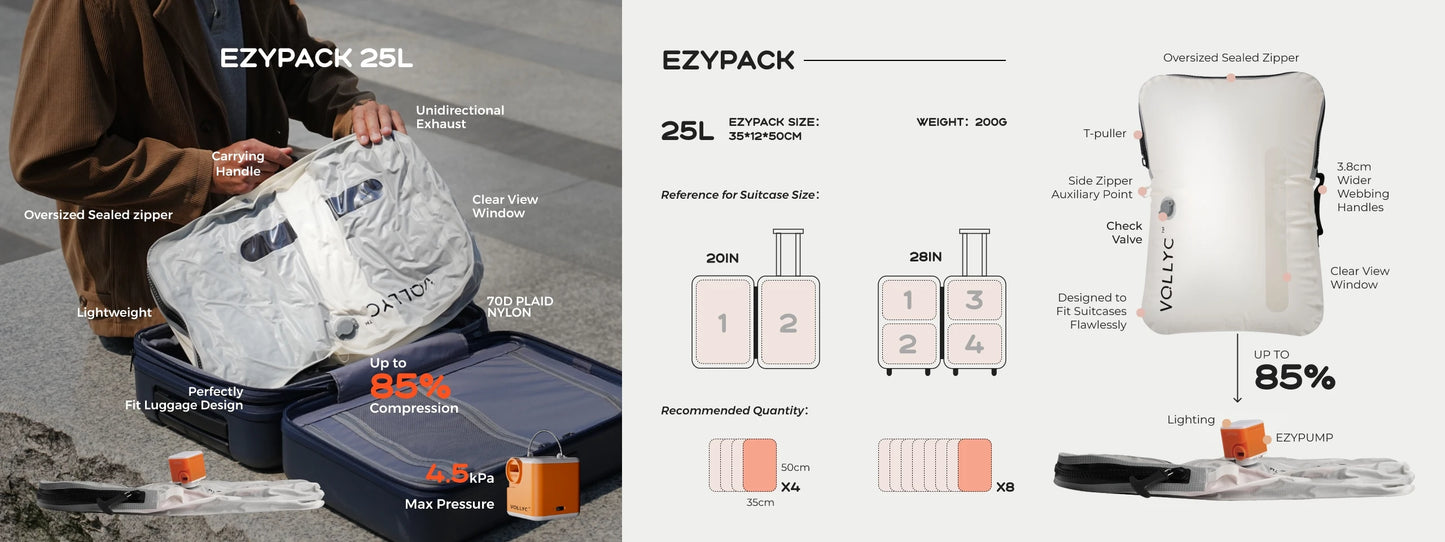 Flextailgear EZYPACK Vacuum Storage Bag