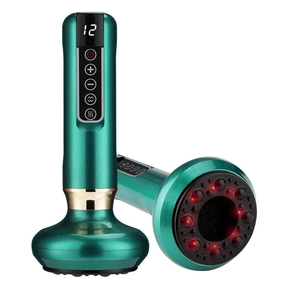 Cordless Electric Cupping Massager With Gua Sha And Scraping Therapy Vacuum Suction Cup 6 Adjustable Levels