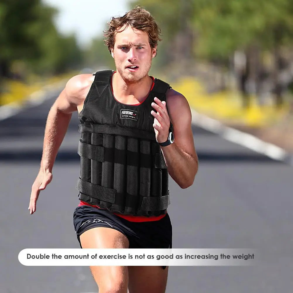 VKTECH Loading Weighted Vest Adjustable Sand Filled For Running And Training