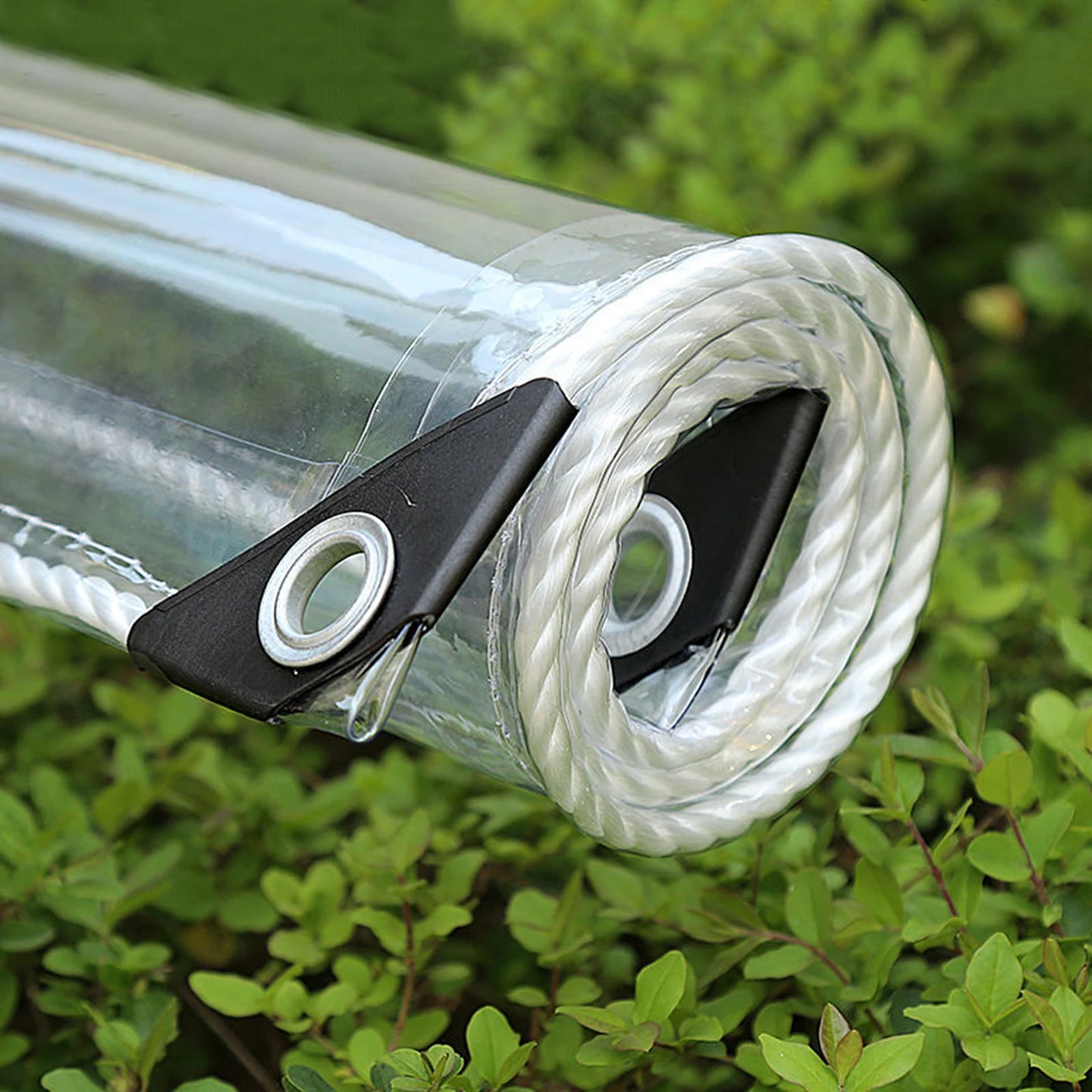 Clear PVC Tarp Heavy Duty Transparent Tarpaulin With Grommets