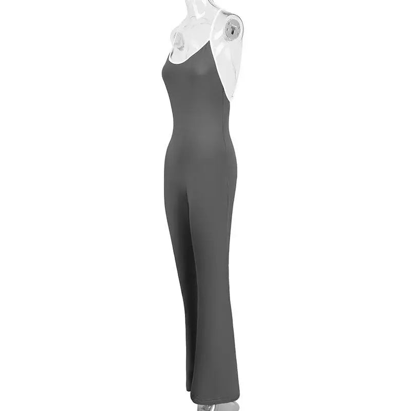 Oxychiefss Women One-Piece Yoga Jumpsuit Backless Bodysuits