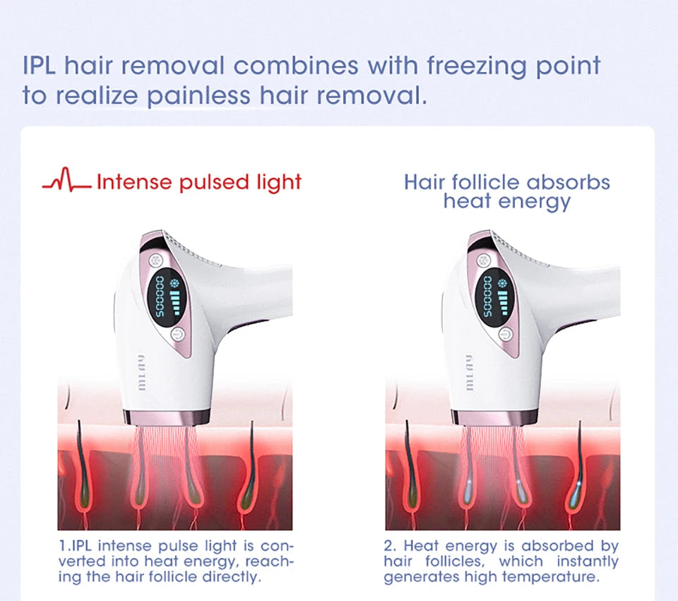 MLAY T4 IPL Laser Hair Removal Epilator For Home Use